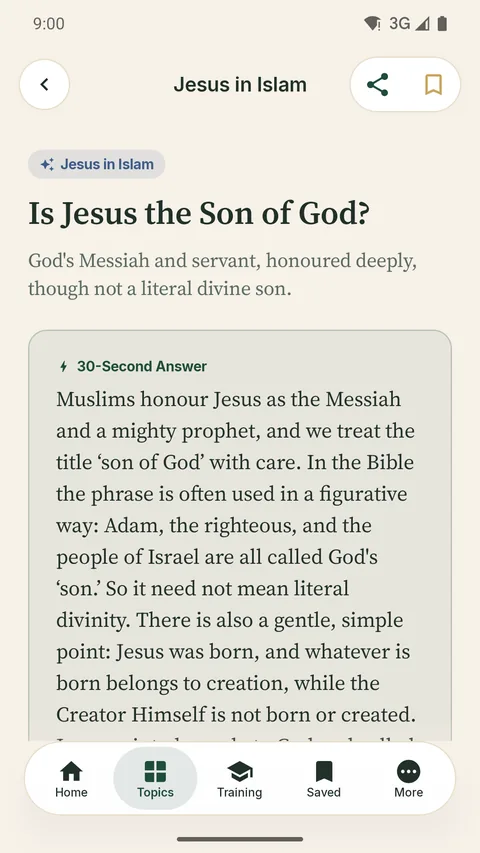 A 30 second answer first